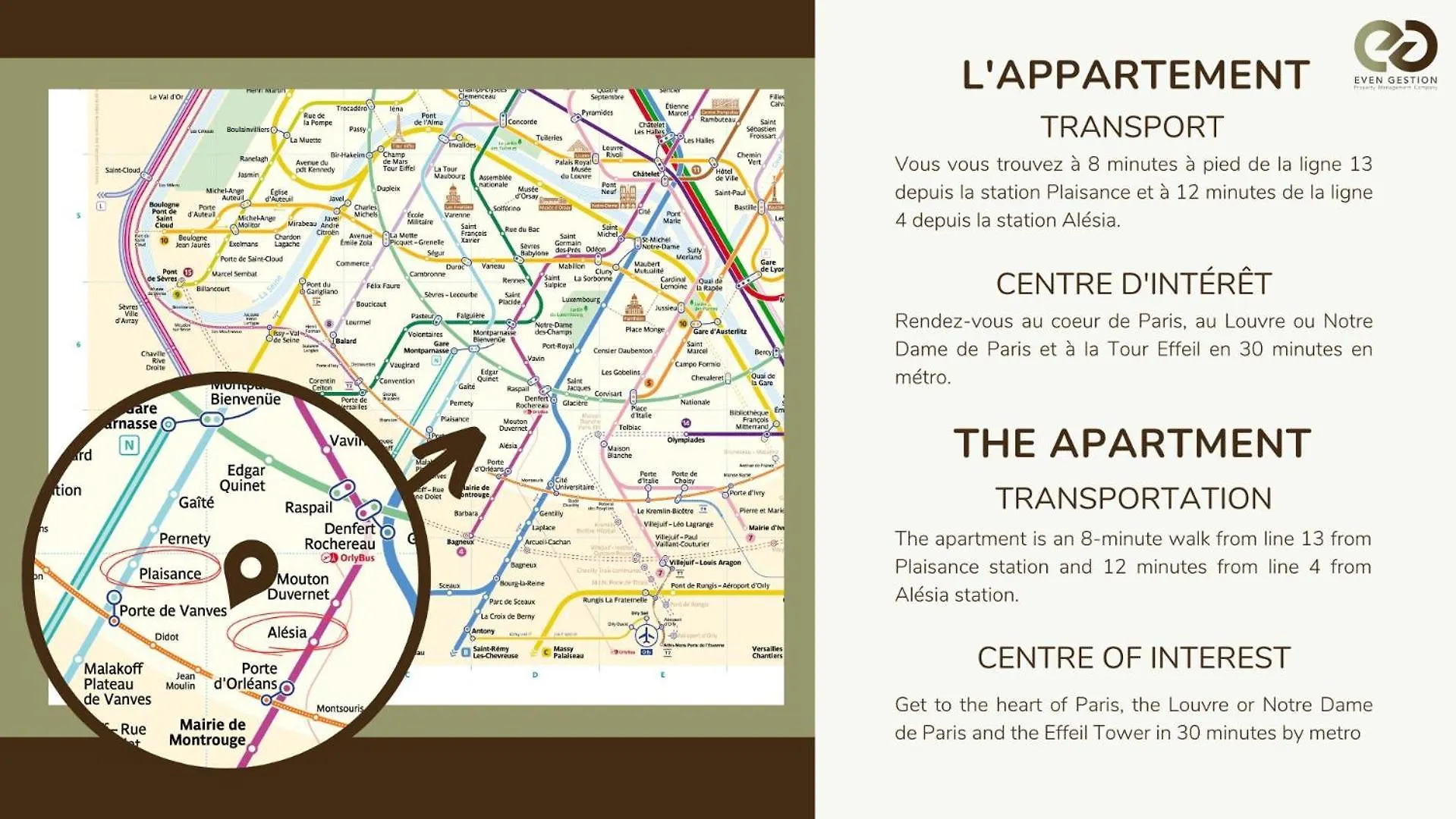 Apartment 1 Bedroom # 14 # Alesia Paris